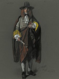 Studie für die Figur von William Penn von Edwin Austin Abbey