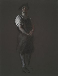 Studie für die Figur eines Arbeiters, in von Edwin Austin Abbey