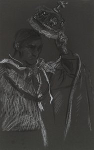 Studie eines Peers für die Krönung von Edward VII von Edwin Austin Abbey