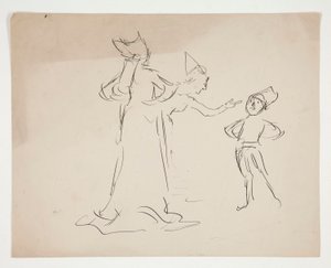 Studie von zwei Figuren, aus Liebe