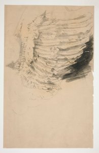 Studie eines Flügels für von Edwin Austin Abbey