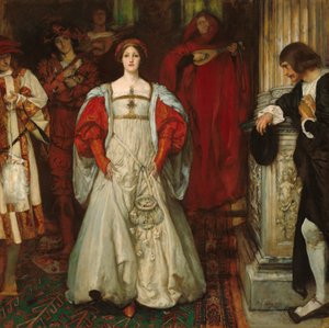 "Wer ist Sylvia? Was ist sie, dass alle Hirten sie loben?" von Edwin Austin Abbey