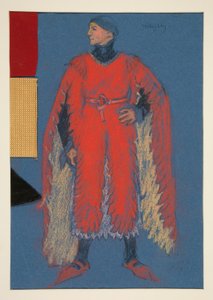 Willoughby, Kostümentwurf für Henry Irving von Edwin Austin Abbey