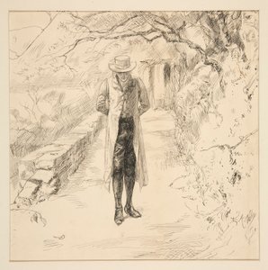 Wordsworth wandert in Wäldern: Die englischen Seen und Männer-Serie, aus Harper von Edwin Austin Abbey