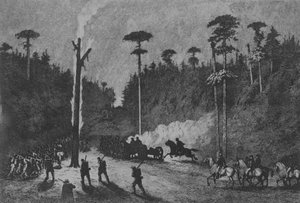 Ein Nachtmarsch, Platte 16 aus Lebensstudien der großen Armee, 1876