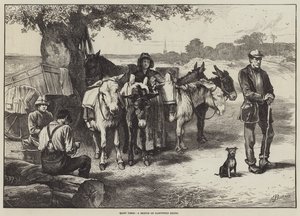 Ruhige Zeiten, eine Skizze auf Hampstead Heath von Edwin Buckman