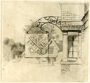 Zeichen der Kreuzschlüssel, St Neots, Cambridgeshire, 1881