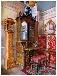 Eine Gruppe von Möbeln aus dem frühen 18. Jahrhundert, 1910