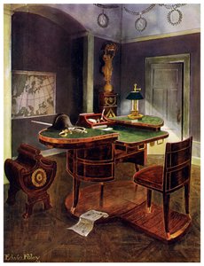 Kampagnenschreibtisch von Napoleon I., Schloss Malmaison, Frankreich, 1911-1912 von Edwin Foley