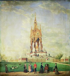 Das Albert Memorial in London, 1887