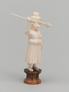 Schwarzer Bauer, Schachfigur, Indien, um 1820 von Edwin John Alexander