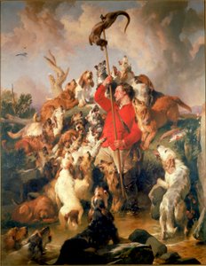 Der Otter gespießt, die Otterhunde des Earl of Aberdeen, ca. 1844 von Edwin Landseer