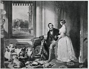 Windsor Castle in modernen Zeiten, nach dem Gemälde von 1843
