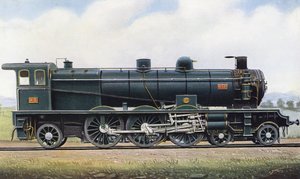 Das Produkt zweier Republiken: "Pacific" Typ Dampflokomotive Nr. 4501, Paris - Orleans Eisenbahn. 1910 von Edwin Thomas Rudd