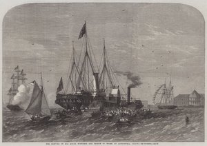 Die Ankunft Seiner Königlichen Hoheit des Prinzen von Wales in Alexandria, Ägypten von Edwin Weedon