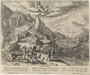 Allegorie auf die Morgendämmerung mit Personifikation der Aurora