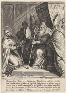 Thomas von Aquin lehnt das Amt des Erzbischofs von Neapel ab von Egbert van Panderen