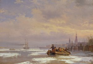 Schiff im Eis, 1854