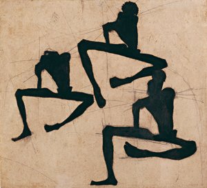 Komposition mit drei männlichen Akten, 1910