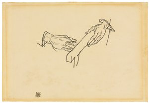 Handstudie, Dr. Viktor Ritter von Bauer, 1917