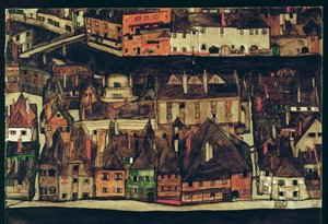 Krumau, Tschechische Republik von Egon Schiele