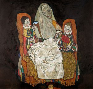Mutter mit zwei Kindern III, 1915-1917 von Egon Schiele