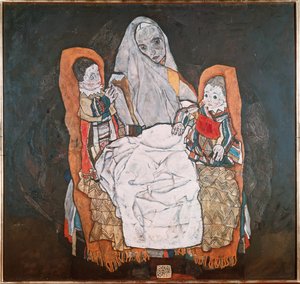 Mutter mit ihren zwei Kindern, III von Egon Schiele