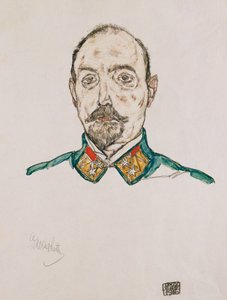 Porträt eines Ersten Offiziers, 1916 von Egon Schiele