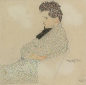 Porträt des Komponisten Arthur Löwenstein, 1909 von Egon Schiele