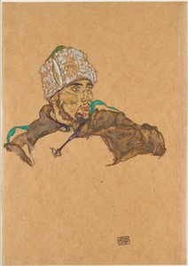 Russischer Kriegsgefangener von Egon Schiele