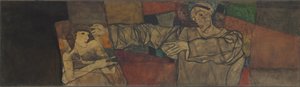 Selbstporträt mit Modell von Egon Schiele