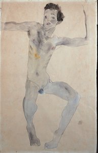 Selbstporträt, 1911 von Egon Schiele