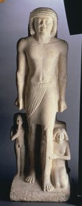 Familiengruppe, möglicherweise aus Saqqara, Altes Reich, späte 5. bis frühe 6. Dynastie von Egyptian