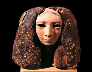 Porträt einer Prinzessin, aus Lisht, Mittleres Reich, Dynastie XII (Holz)
