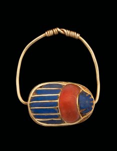 Skarabäus-Fingerring, Mittleres Reich von Egyptian 12th Dynasty