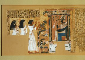 Totenbuch des Schreibers Nebqed, Regierungszeit von ... von Egyptian 18th Dynasty