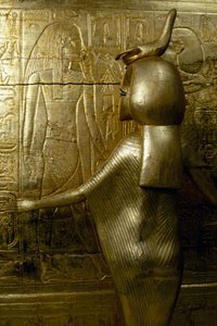 Statue von Selkhet (Detail) von Egyptian 18th Dynasty