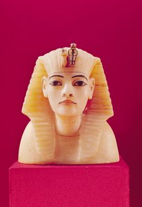 Stopfen einer der Kanopenurnen, aus dem Grab von Tutanchamun (ca. 1370-1352 v. Chr.) Neues Reich von Egyptian 18th Dynasty