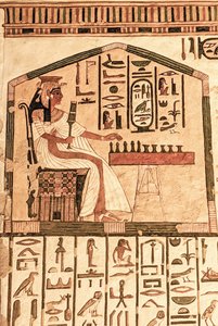 Nefertari spielt Senet von Egyptian 19th Dynasty