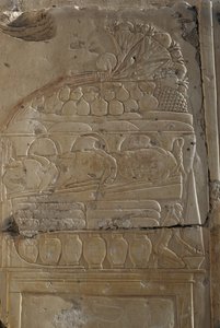 Relief, Tempel von Ramses II, Abydos, Ägypten, ägyptische Zivilisation, Neues Reich, Dynastie XIX von Egyptian 19th Dynasty