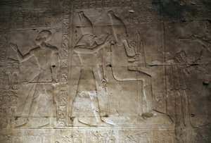 Relief, Tempel von Seti I, Abydos, Ägypten, ägyptische Zivilisation, Neues Reich, Dynastie XIX