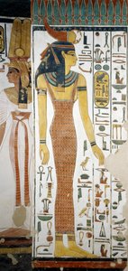 Selqet, Detail der Fresken in der Grabkammer von Nefertari, Tal der Königinnen, Luxor, Theben (Unesco-Welterbeliste)