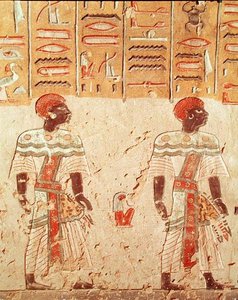Nubier, aus dem Grab von Ramses III. (ca. 1184-1153 v. Chr.) Neues Reich