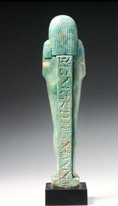 Rückansicht einer Ushabti-Figur für Nakht-Hor-em-heb-mes-em-khereden, Spätzeit, ca. 600 v. Chr. von Egyptian 26th Dynasty