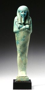 Ushabti-Figur für Nakht-Hor-em-heb-mes-em-khereden, Spätzeit, ca. 600 v. Chr. von Egyptian 26th Dynasty
