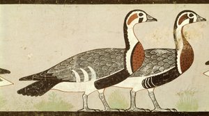 Meidum-Gänse, aus dem Grab von Nefermaat und Atet, Altes Reich, um 2620 v. Chr.