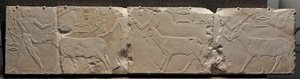 Relief von Männern, die Wüstentiere bringen, ca. 2311-2281 v. Chr.