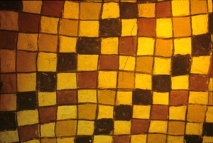 Altes Ägypten, Muster von der Grabdecke, Malerei/Fresko, Grab von Sennufer, Theben, Luxor von Egyptian Egyptian