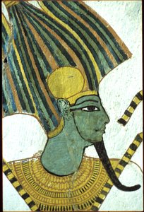 Altes Ägypten, Wandmalerei, Grab von Sennedjem, Grab der Adligen, Theben, Deir el Medina von Egyptian Egyptian