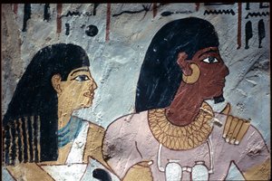 Altes Ägypten, Wandmalerei, Grab von Sennufer, Grab der Adligen, Theben
